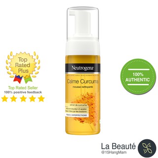 Sữa Rửa Mặt Neutrogena Calme Curcuma Mousse Nettoyante 150ml