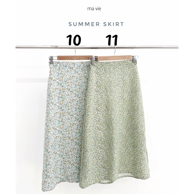 Chân váy lụa hoa thiết kế Ma Vie | BigBuy360 - bigbuy360.vn