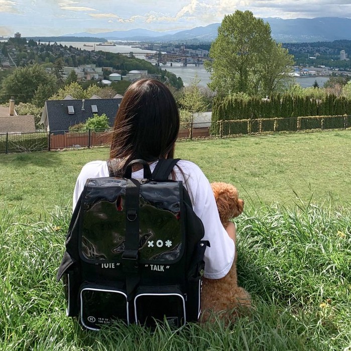 Balo đi học - Cặp đi học Tote Talk VK backpack dành cho nam nữ thời trang - Bảo Hành Trọn Đời Mã XO Màu Đen