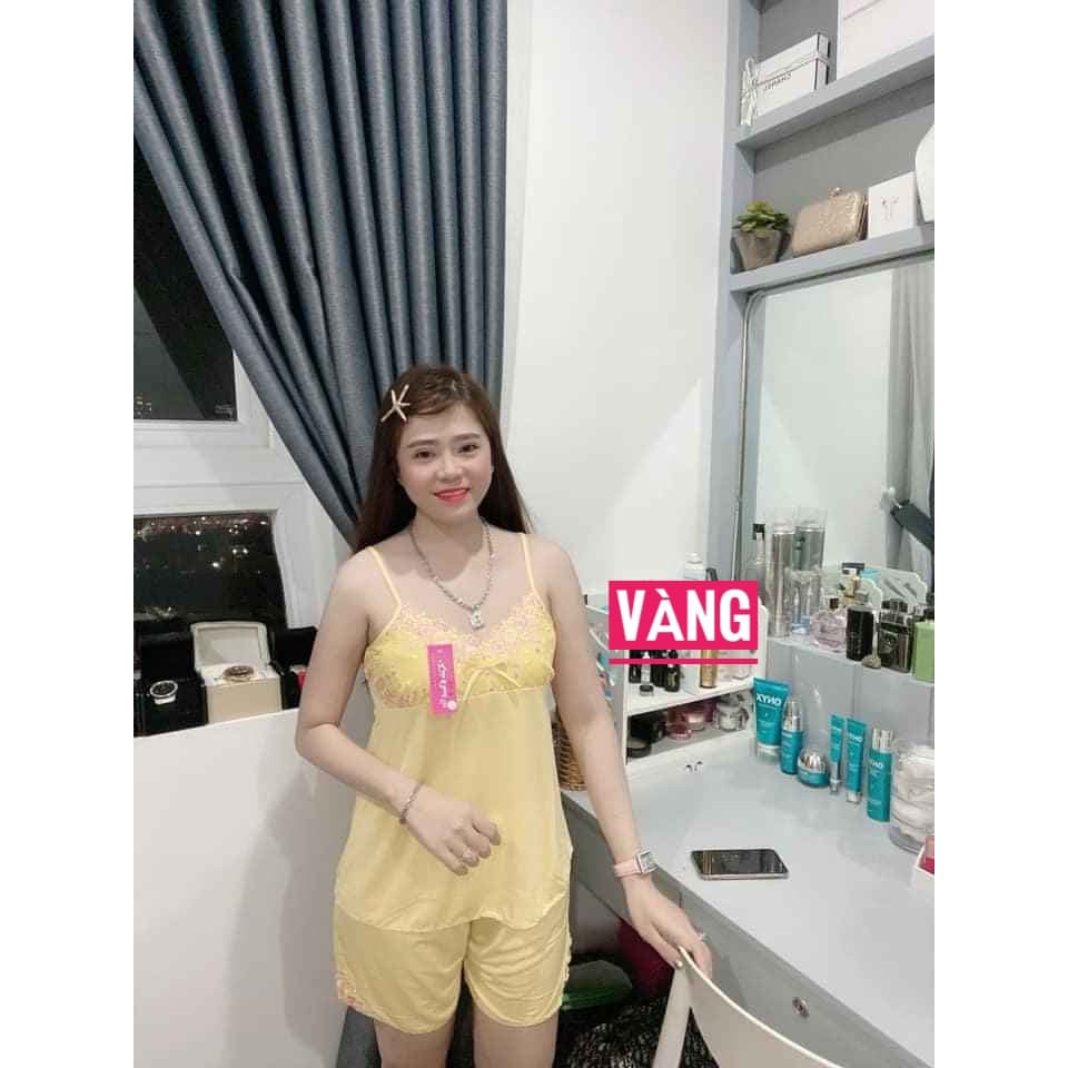 Đồ bộ thun lạnh mặc nhà kiểu dây siêu mát