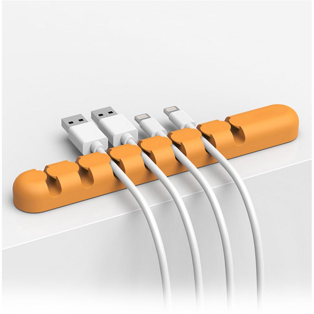 Dụng cụ sắp xếp dây cáp 7 cổng bằng silicone