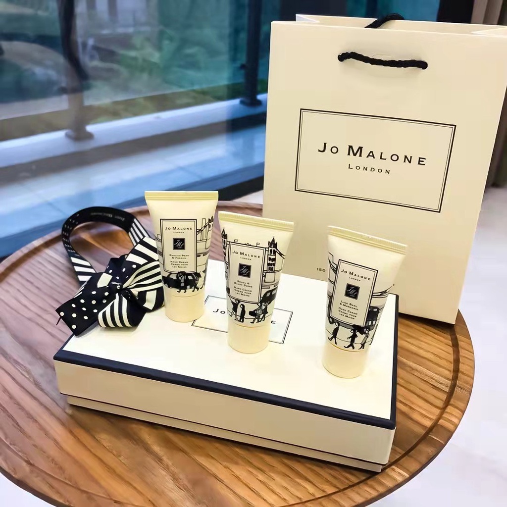 JO MALONE Set 3 Tuýp Kem Dưỡng Ẩm Da Tay Phiên Bản Giới Hạn Malone 30ml