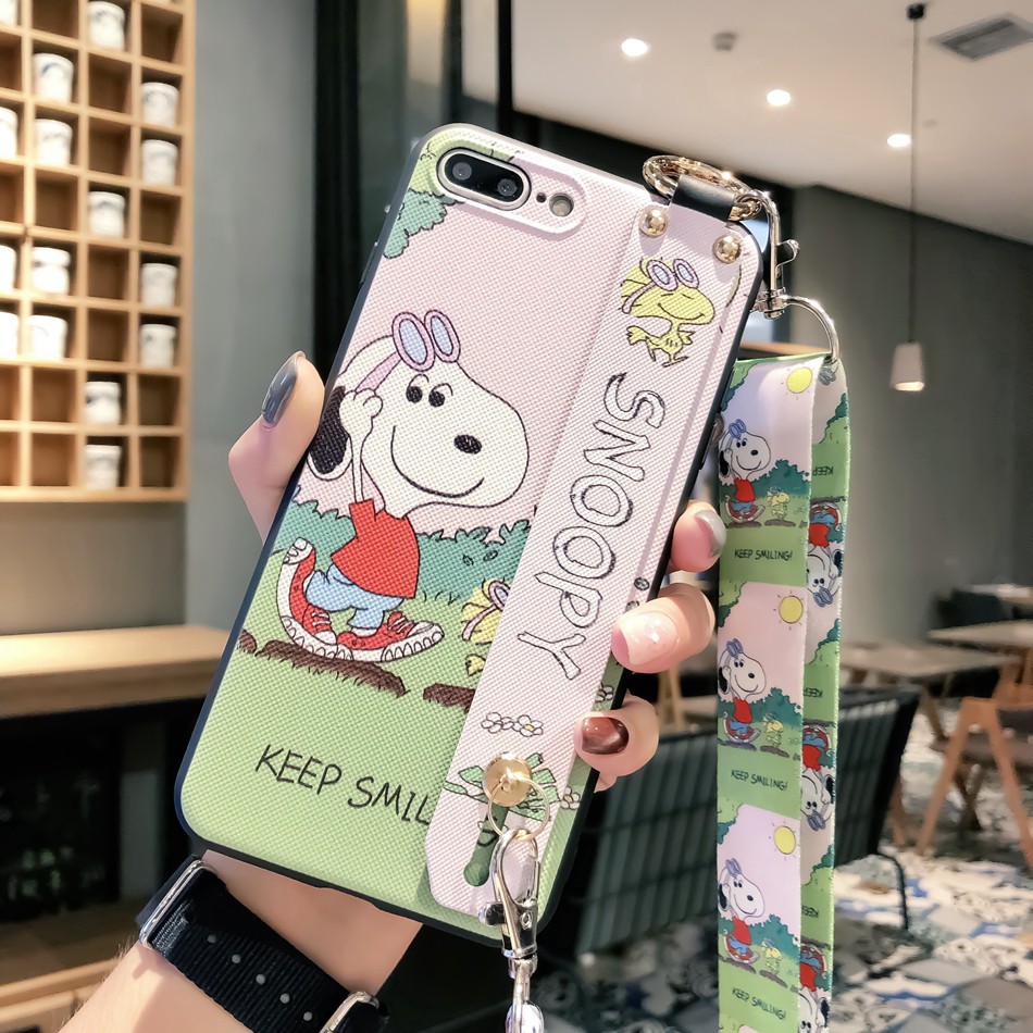 PVN12472 Ốp điện thoại IPhone 6s kèm dây đeo họa tiết T2 .