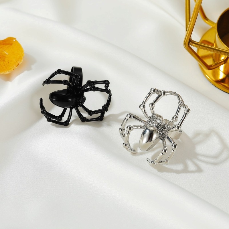 Nhẫn hở hình con nhện phong cách gothic thời trang cho nam và nữ