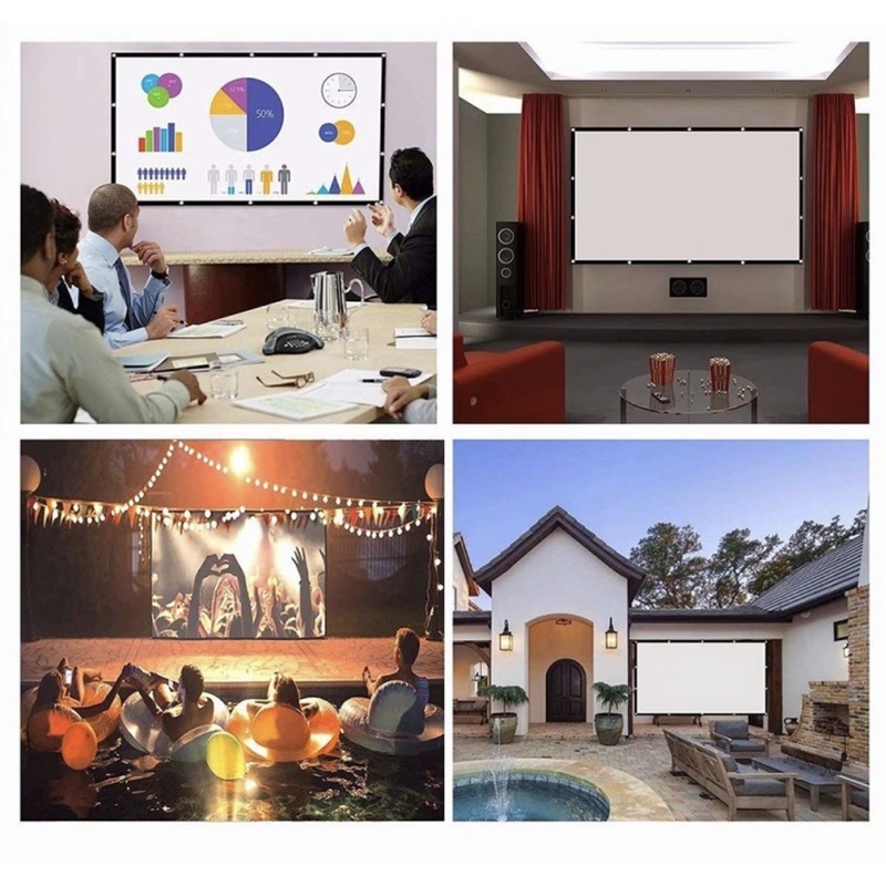 Màn chiếu treo tường 16:9 60-100inch
