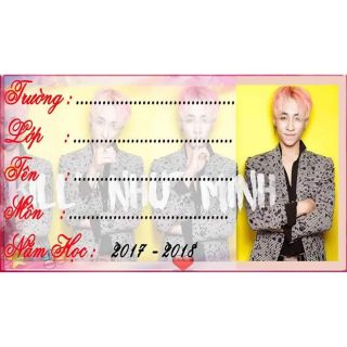 NHãn VỞ IN HÌNH THEO YÊU CẦU 25K