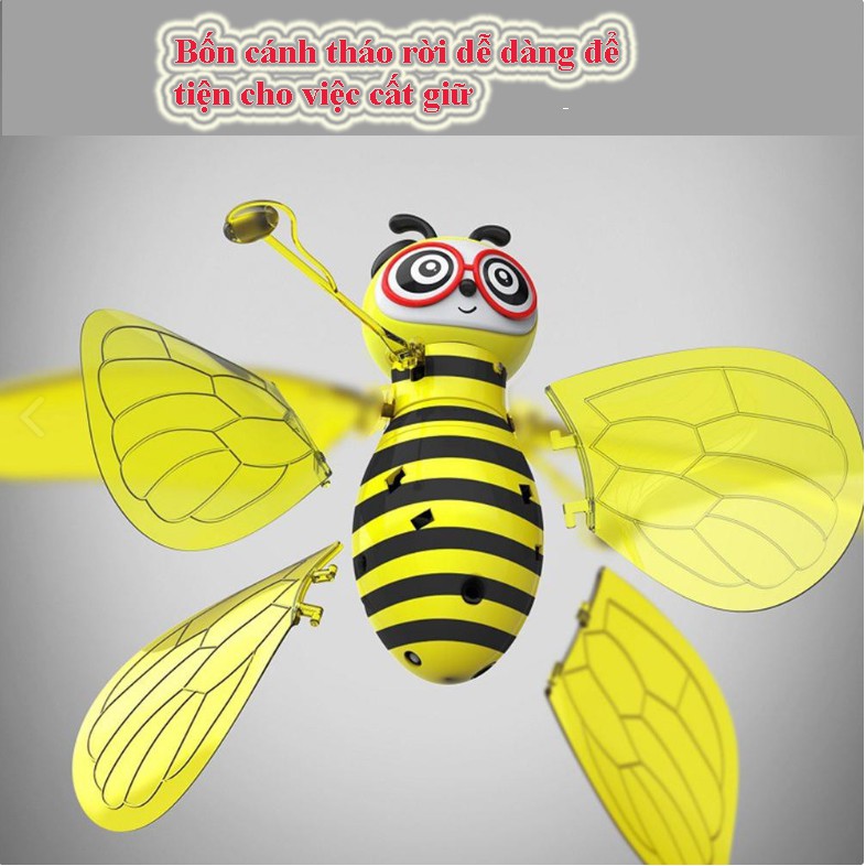 Đồ chơi trẻ em - Chú ong vàng bay lượn, cảm ứng hồng ngoài, điều khiển từ xa
