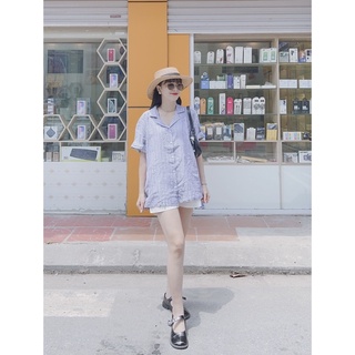 set sơ mi đũi+quần đùi