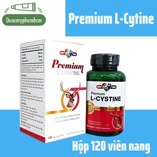 Premium L-Cystine(Viên nang mềm) - Trắng Sáng Da, Mờ Thâm Nám- Hộp 120 viên
