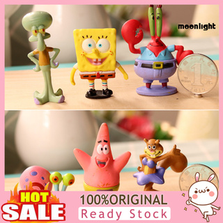 Set 6 Mô Hình Nhân Vật Phim Hoạt Hình Spongebob Đáng Yêu
