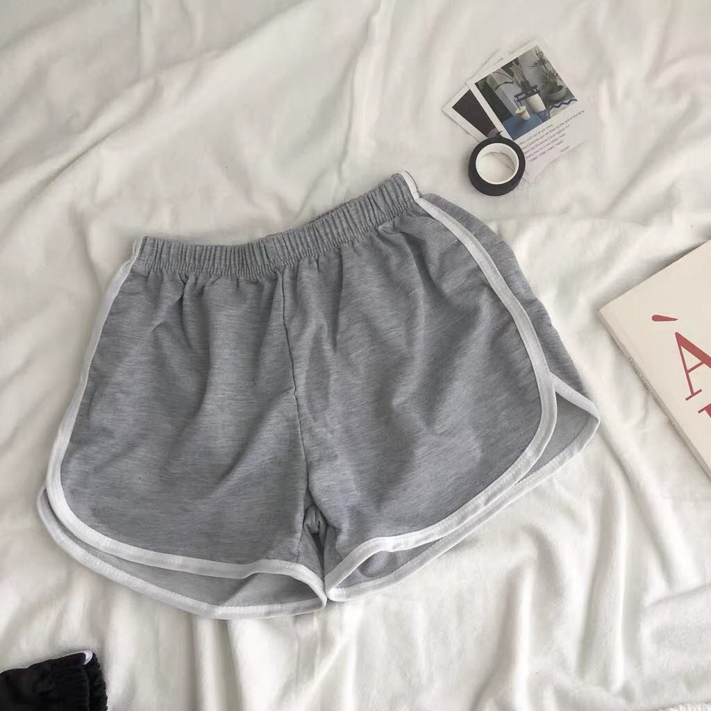 Quần Short Nữ Mặc Nhà Mùa Hè, Quần Đùi Nữ Ngắn Chạy Viền Tập Gym 3 Màu | BigBuy360 - bigbuy360.vn