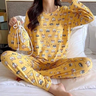 [BIG SIZE]đồ ngủ dài tay