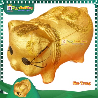[ẢNH THẬT] HEO ĐẤT TIẾT KIỆM VÀNG KIM TUYẾN MUA CHỌN SIZE - LỢN ĐẤT TIẾT KIỆM [ GIÁ CỰC SỐC]