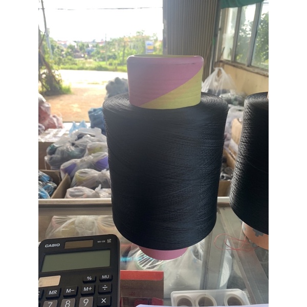 Tơ vắt sổ ống 1kg sợi chuẩn Hualon AW
