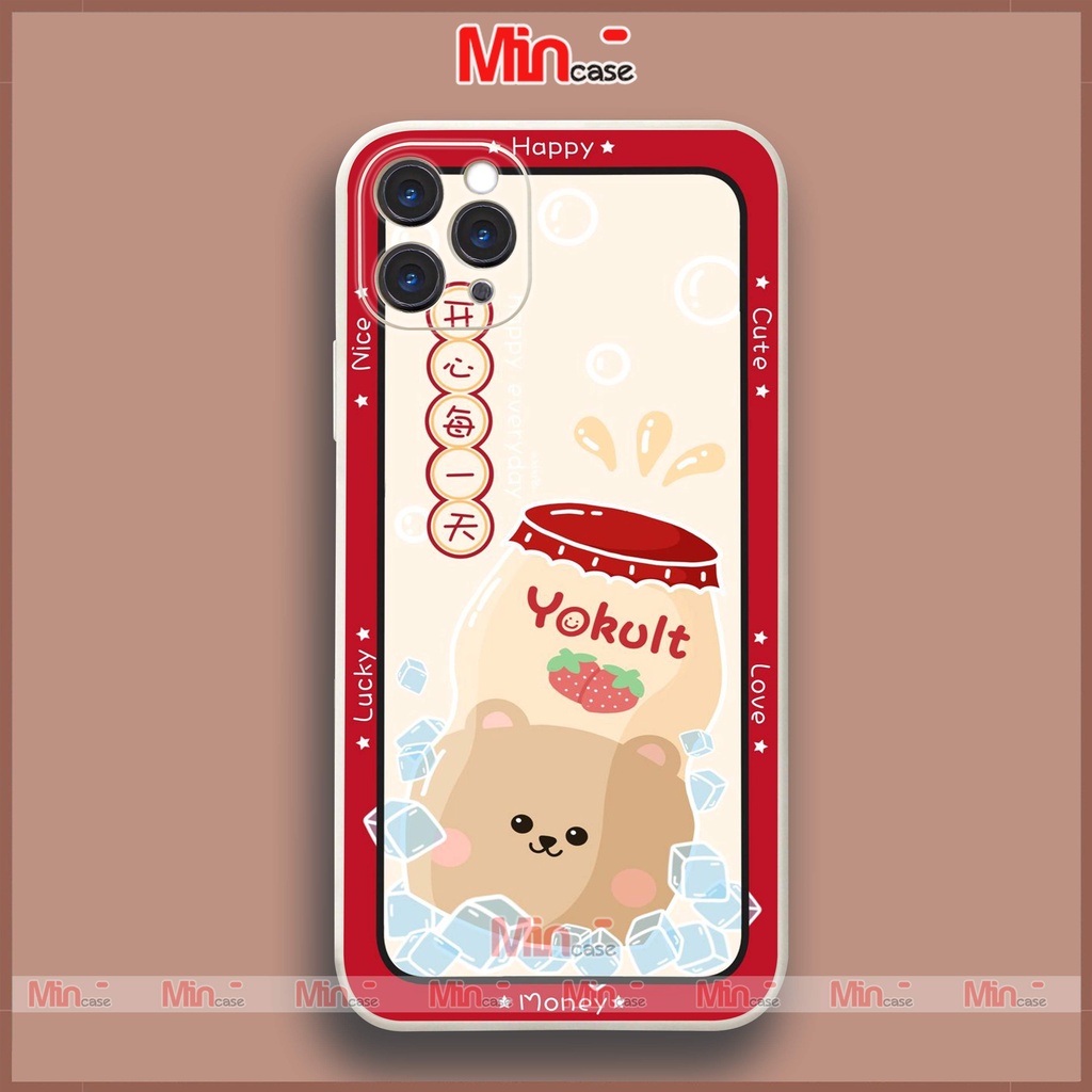 Ốp lưng điện thoại iPhone Cặp đôi cute cạnh viền vuông silicon dẻo ip 6/6s/7/8/X/XS/XR/11/12/13/14 Pro Plus Max Mincase