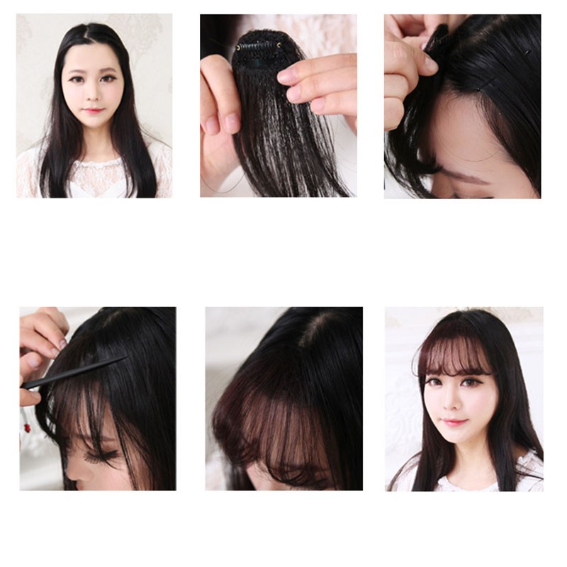 Tóc giả mái ngố siêu mỏng