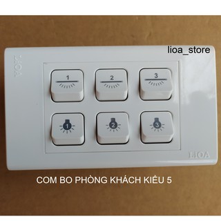 COMBO CÔNG TẮC  PHÒNG KHÁCH LẮP CHÌM( ĐẾ ĐƠN).