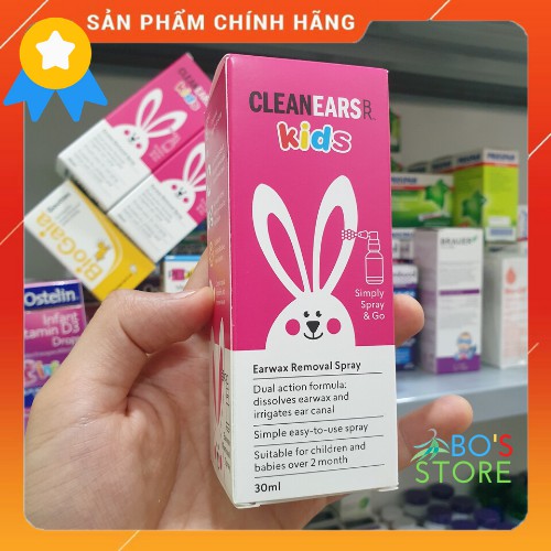 🍀[Review] Xịt Tan Ráy Tai Clean Ears Kids cho Bé của Úc chính hãng