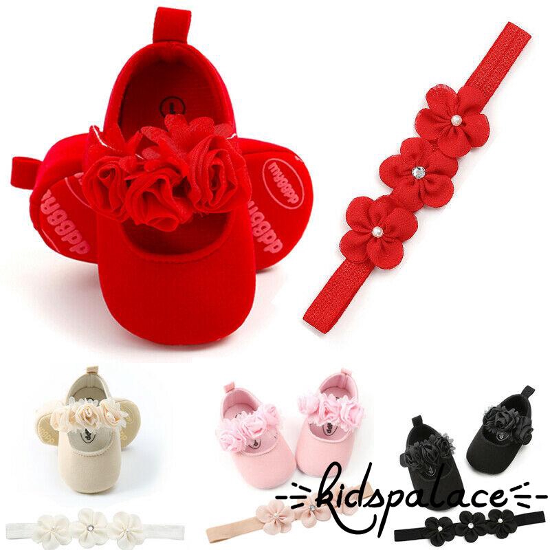 ➤♕❀❤Giày trẻ sơ sinh ren đế mềm cho bé gái