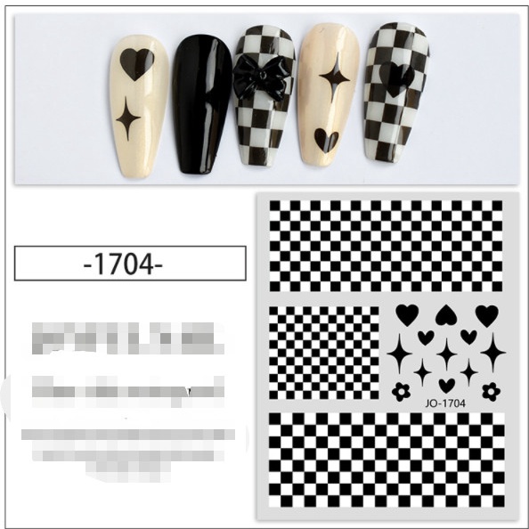 Sticker da beo trang trí nail sẵn a