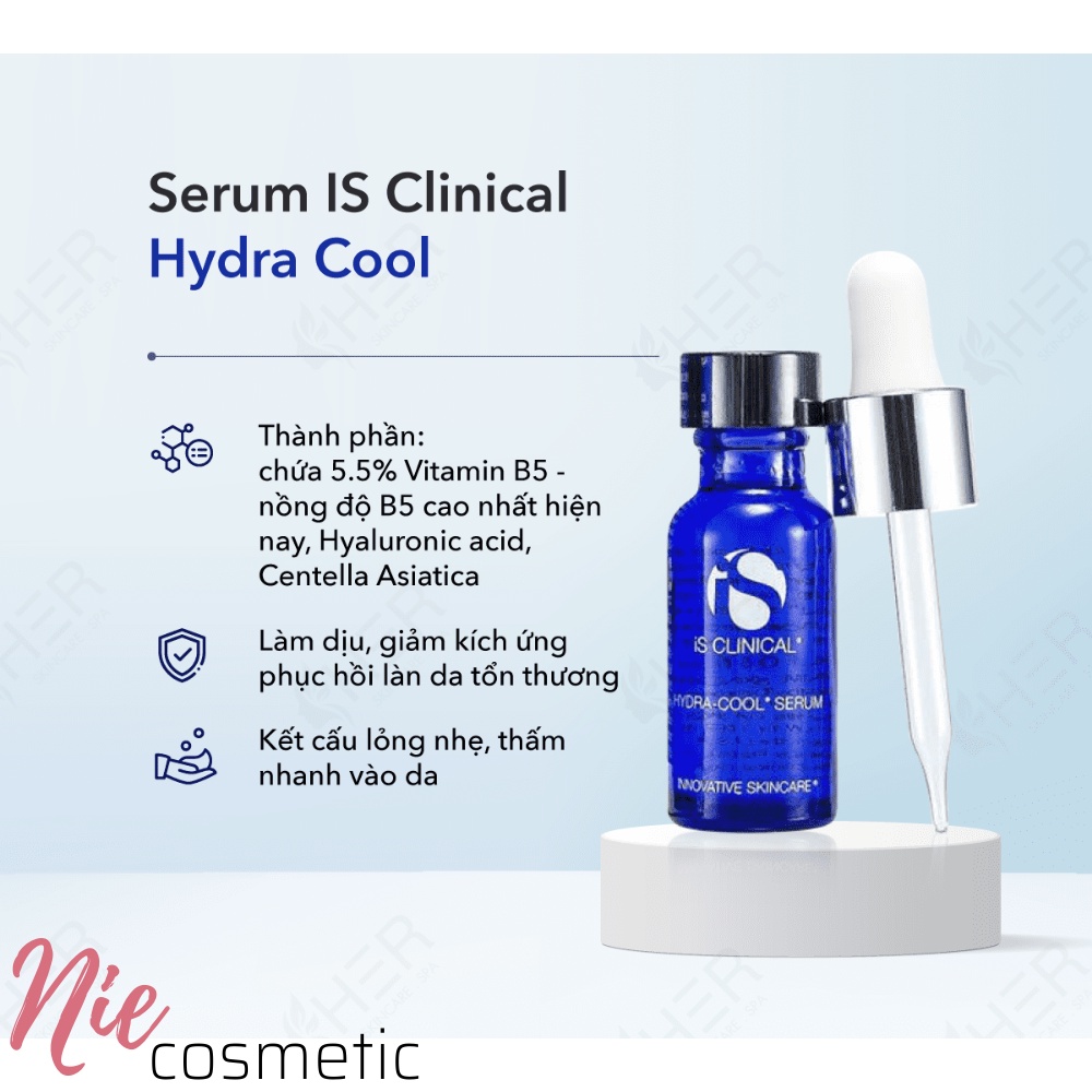 Serum phục hồi da, giảm kích ứng, mẩn đỏ iS Clinical Hydra-Cool Serum 30ml
