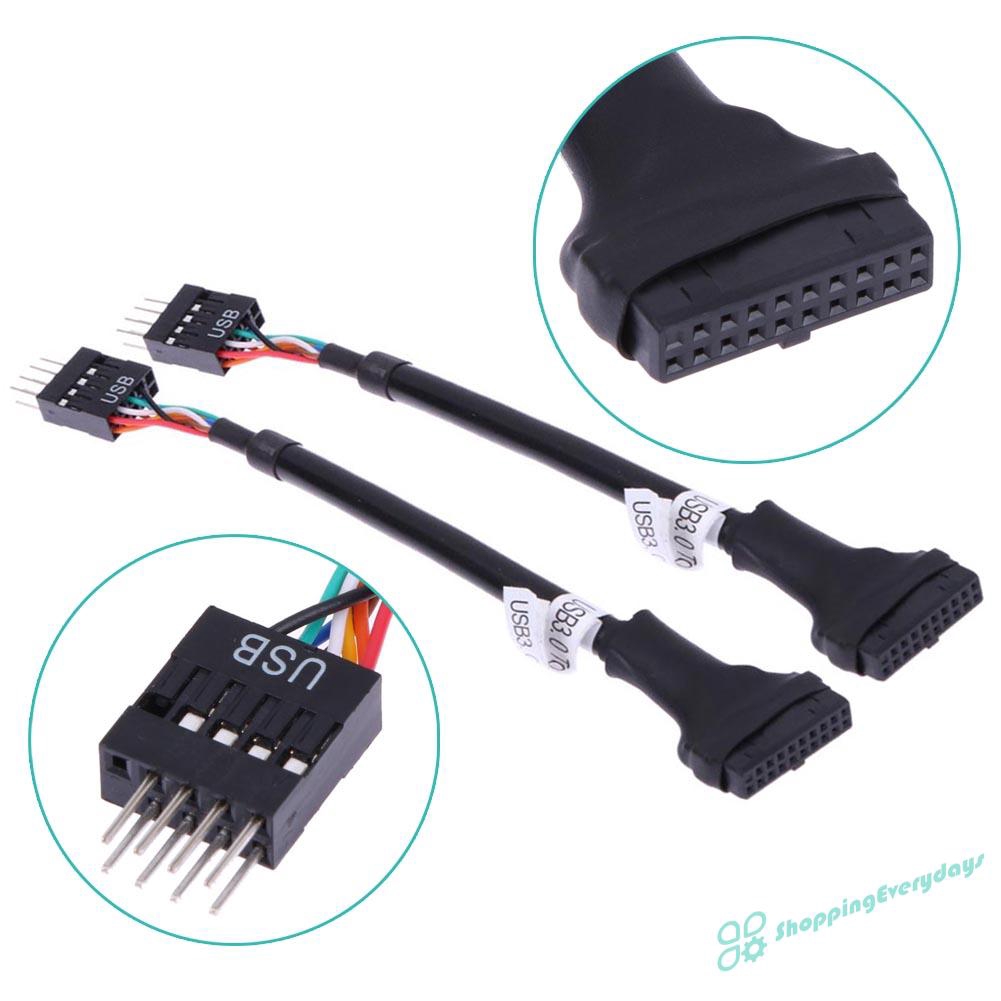 SV 20/19 Pin USB3.0 Female to 9 Pin USB2.0 Male Motherboard Cable ❤❤ | BigBuy360 - bigbuy360.vn
