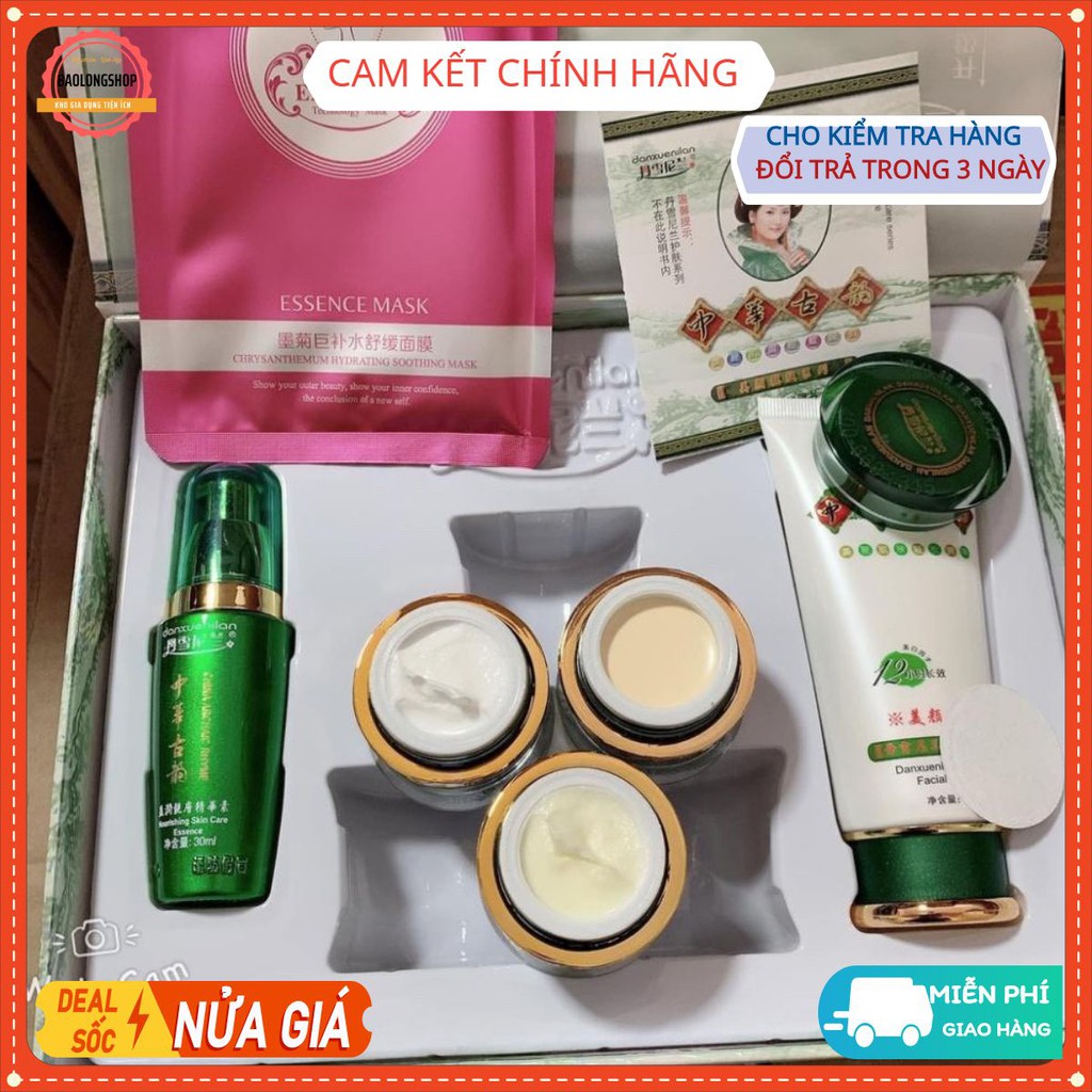 (Freeship 1 bộ) hoàng cung xanh chính hãng (giành cho da đen lì chai xạm)