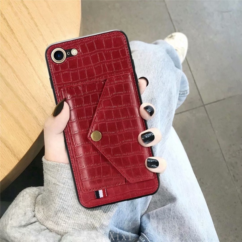 Ốp điện thoại mỏng họa tiết da cá sấu cao cấp có ví đựng thẻ cho Samsung Galaxy A71 A51 A11 M11 A01 A70 A50s A30s A20 | BigBuy360 - bigbuy360.vn