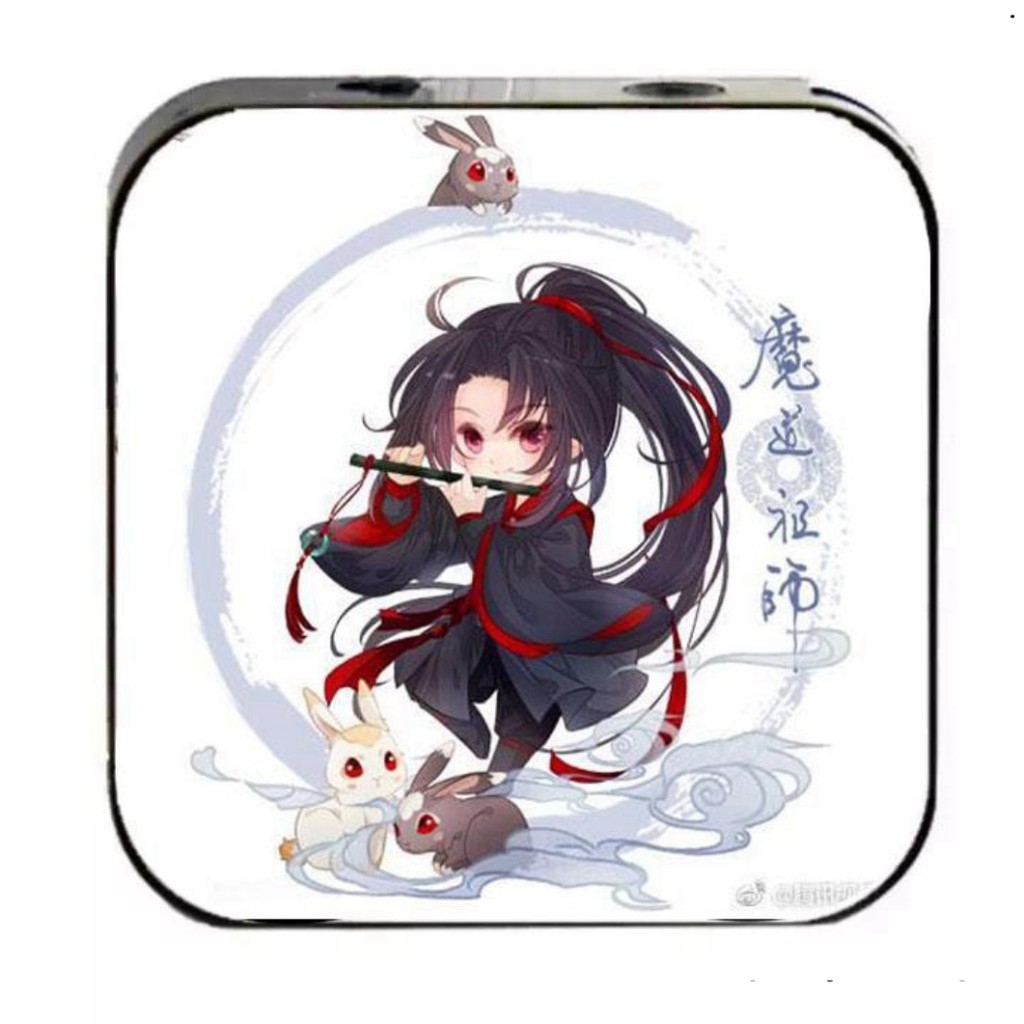 Máy nghe nhạc Ngụy Vô Tiện Ma Đạo Tổ Sư cầm tay mini tặng tai nghe cắm dây có mic và dây sạc mp3 anime chibi