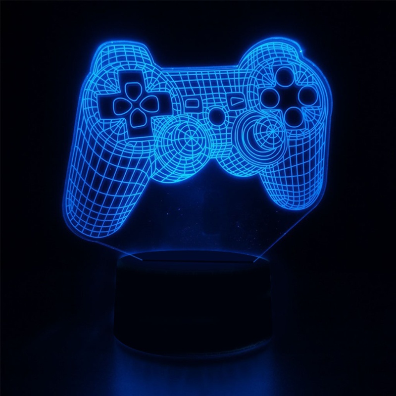 Đèn Led 3D Điều Khiển Từ Xa 16 Màu Sắc Thay Đổi Kèm Phụ Kiện