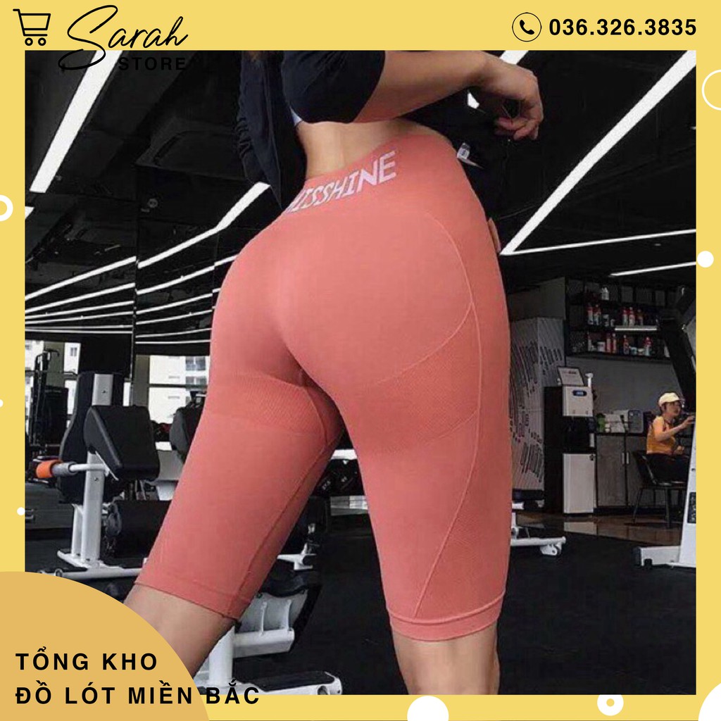 Quần tập gym yoga dáng lửng thể thao thời trang misshine