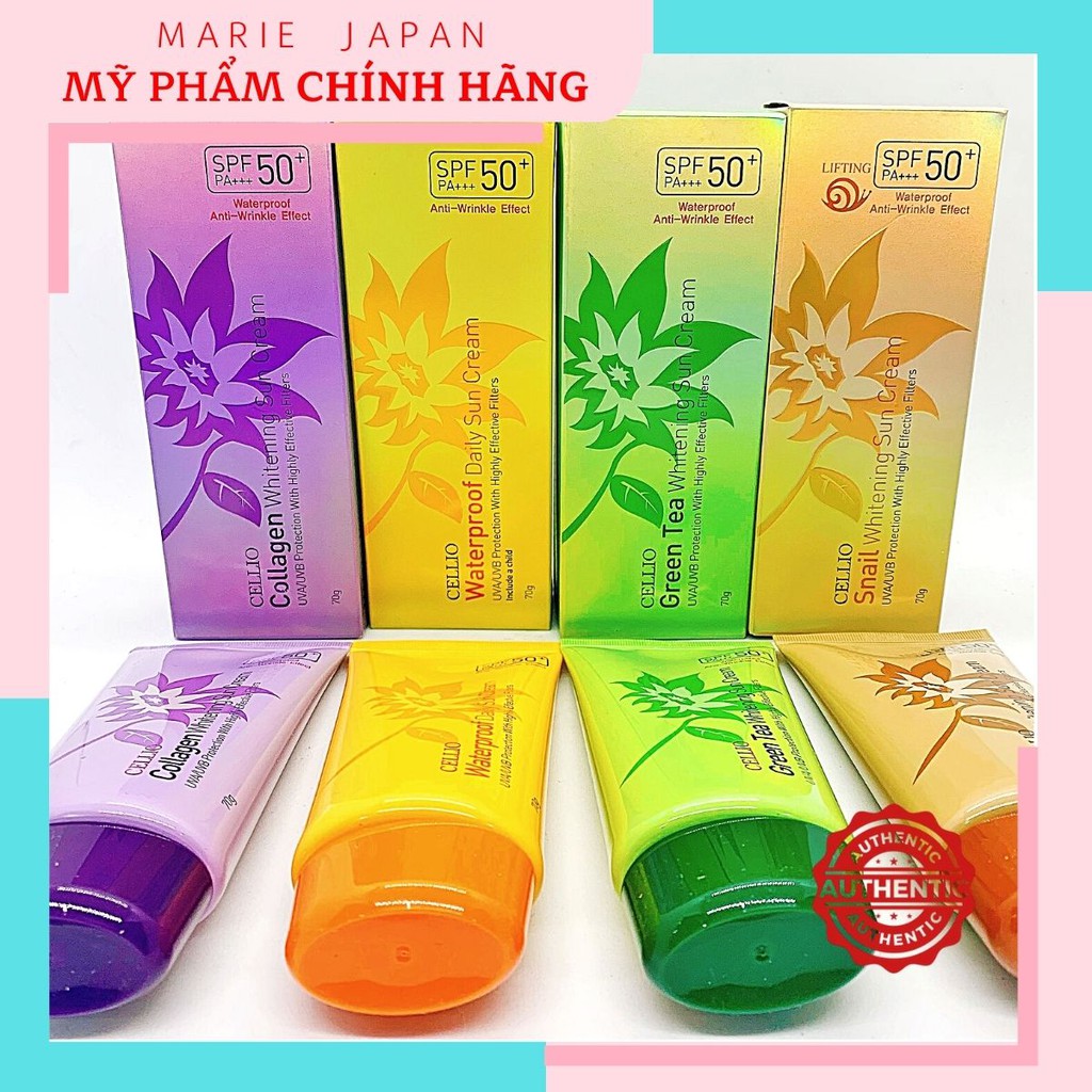 Kem Chống Nắng Cellio Sun Cream SPF50+ PA+++ 70g