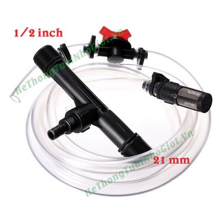 Bộ châm phân 21-27-34-48 kèm dây hút có van điều chỉnh