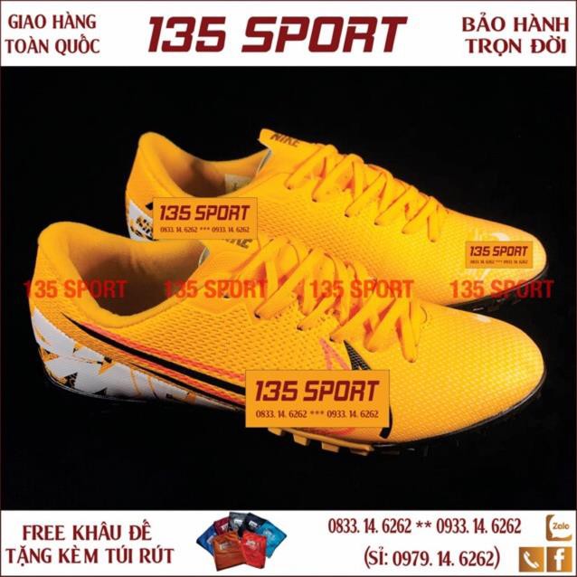 HOT Giày đá bóng Mercurial Vapor XIII Neymar Vàng đen TF bán chạy ! :(( ( . ,, .
