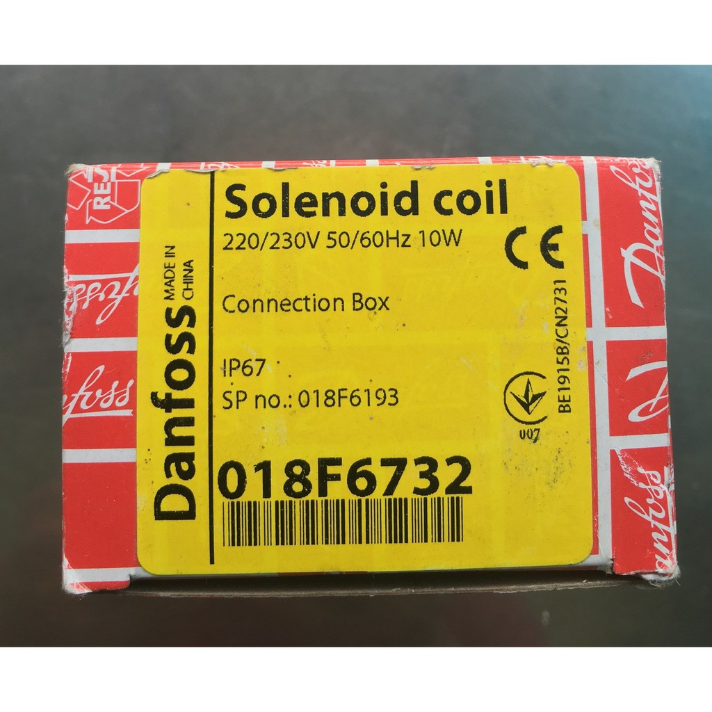 CUỘN DÂY VAN ĐIỆN TỪ DANFOSS MODEL 018F6193 10W 220V 50/60Hz