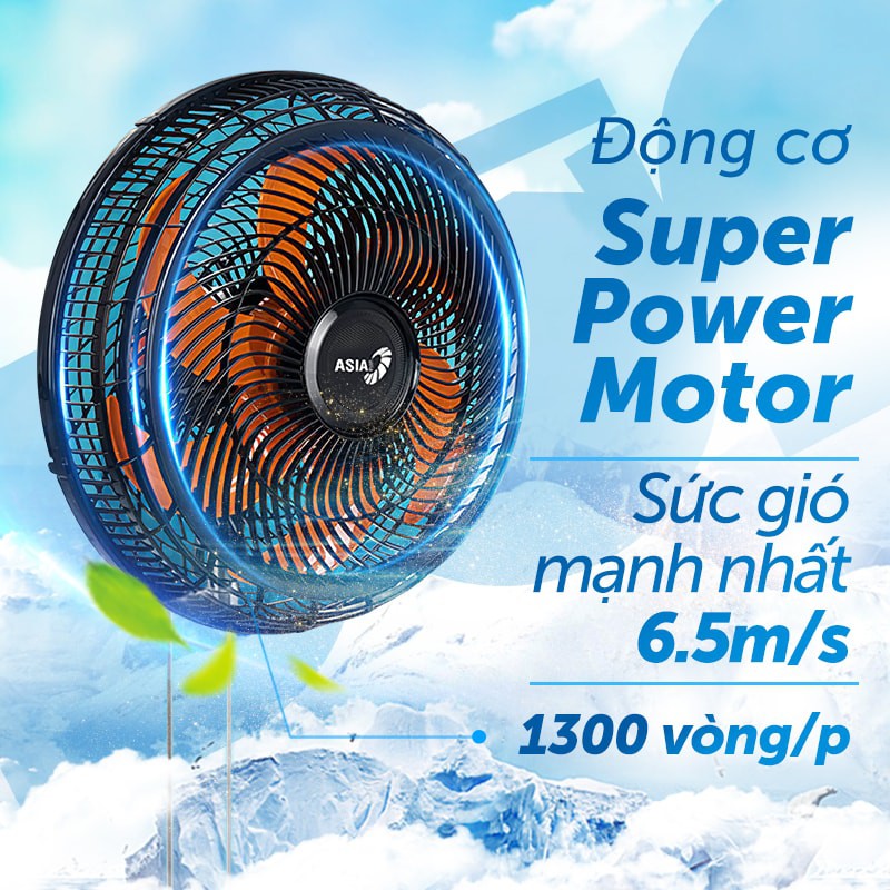 Quạt treo Asia TURBO 6 cánh - bán công nghiệp - ASLTB1601-DV0