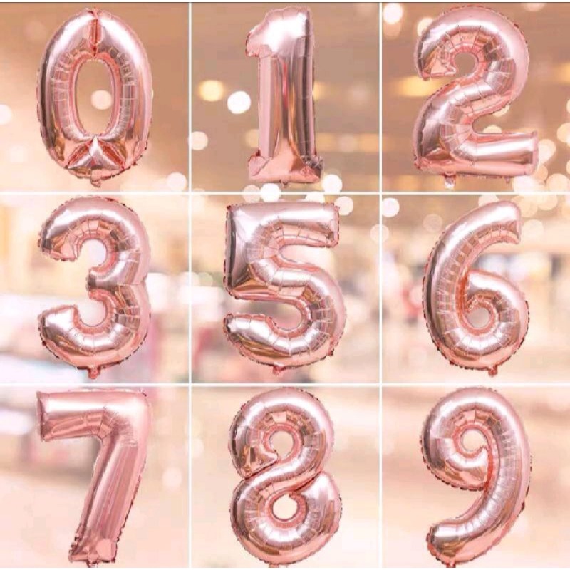 Bóng SỐ tuổi sinh nhật 16ich 0-9 bằng lá nhôm trang trí sinh nhật,thôi nôi🔥
