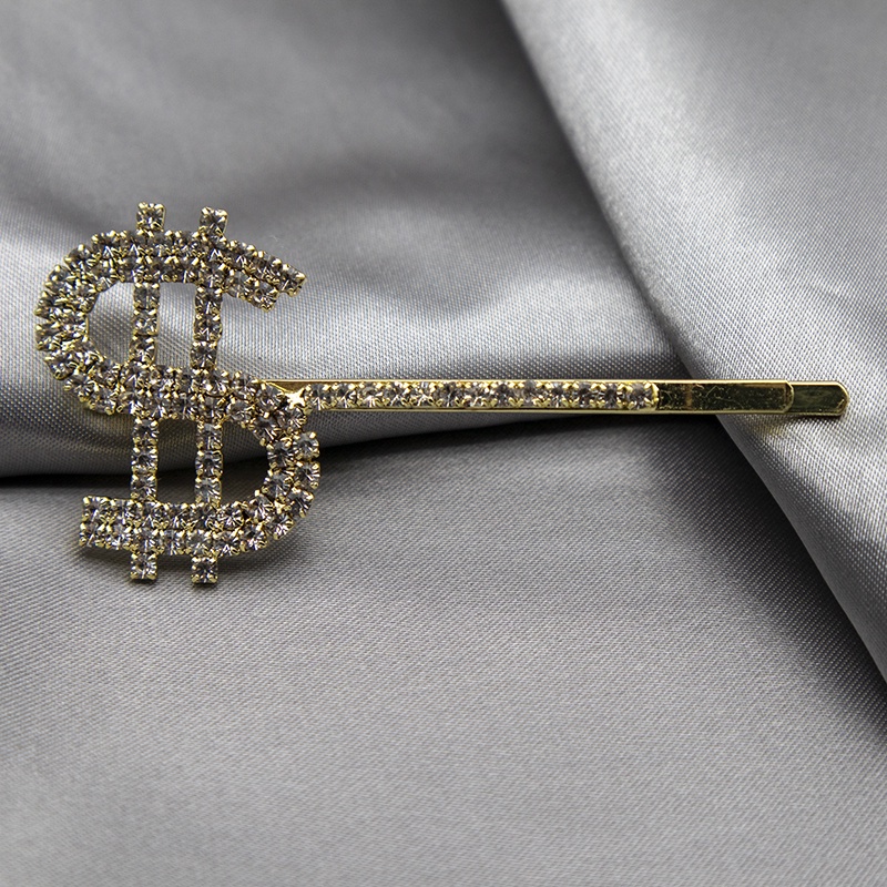 Kẹp tóc hình ký hiệu đô la thời trang Nhật Hàn cho nữ