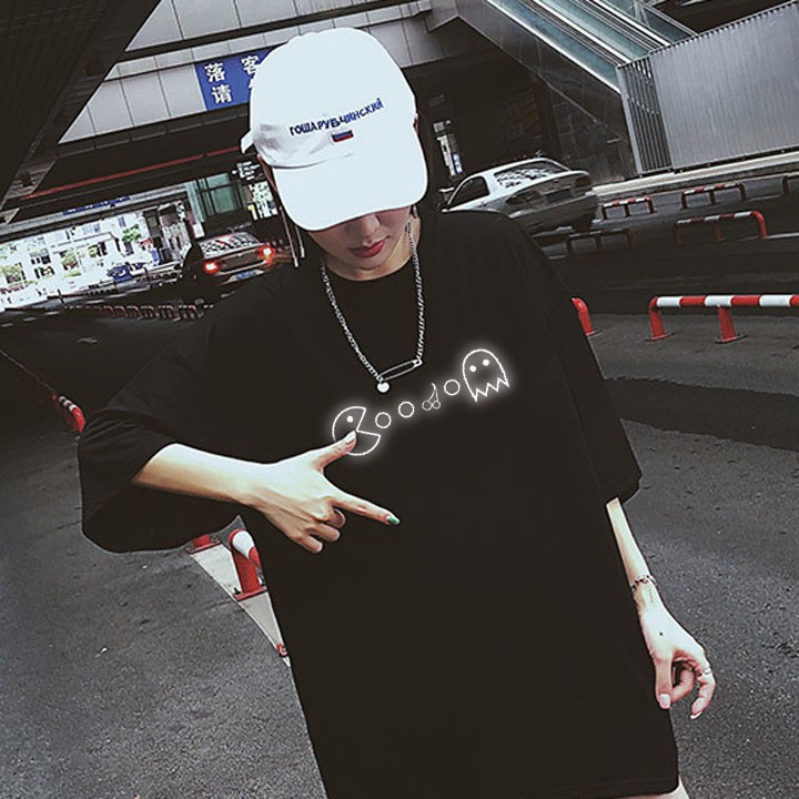 ÁO THUN TAY LỠ PHẢN QUANG NAM NỮ PACMAN