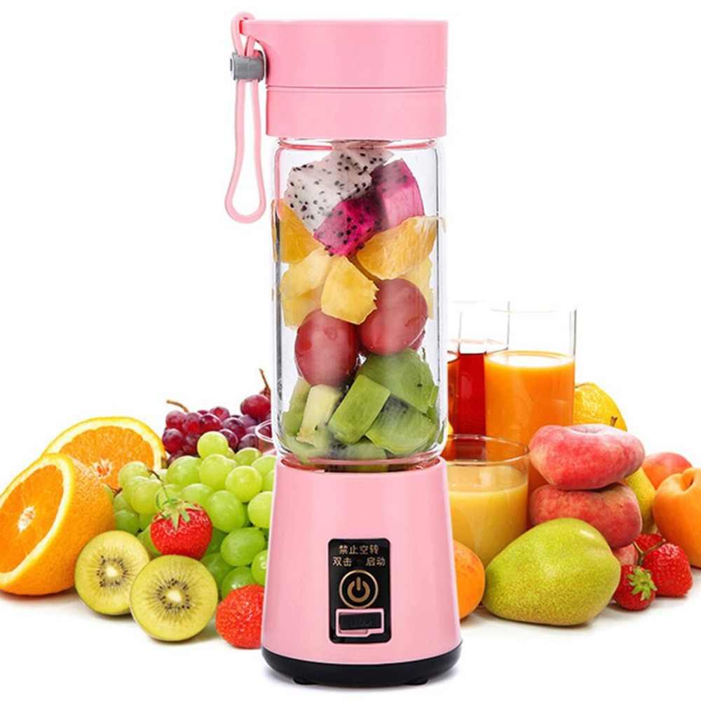 Máy Xay Sinh Tố Cầm Tay Dùng Pin Sạc Juice Cup Tiện Lợi