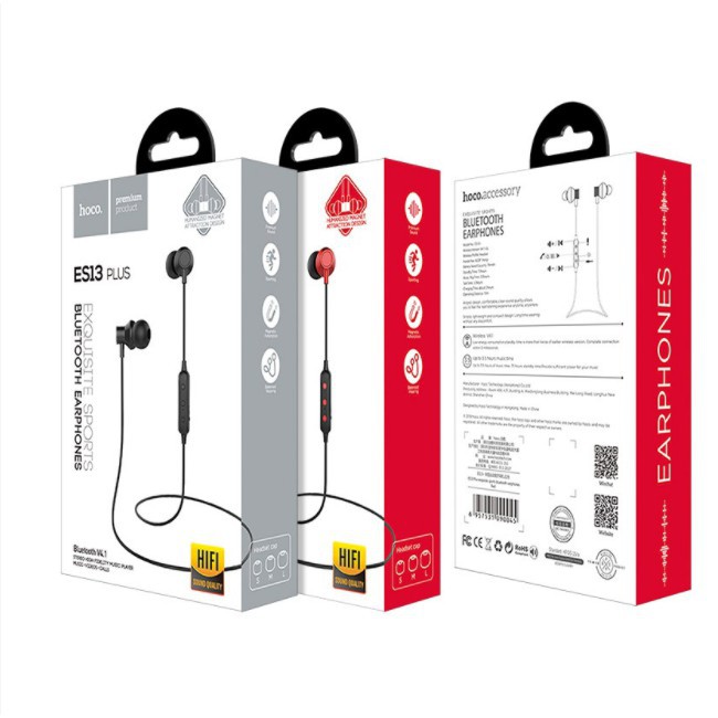 🌟CHÍNH HÃNG🌟Tai Nghe Bluetooth HOCO ES13 Plus Kiểu Dáng Thể Thao Năng Động BẢO HÀNH CHÍNH HÃNG 95