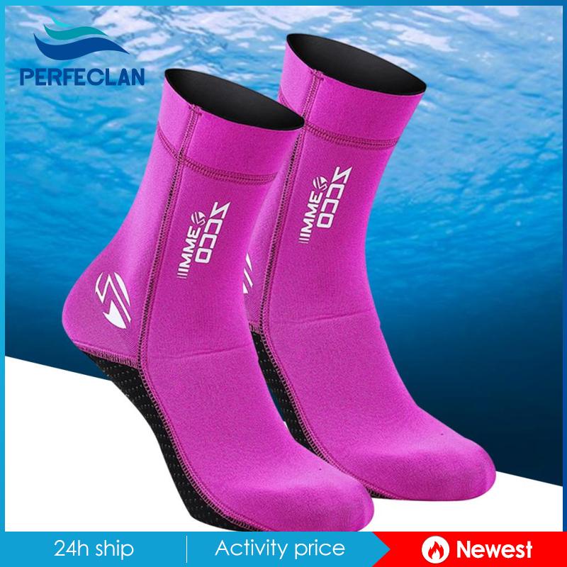 Giày Bốt Lặn Biển Bằng Cao Su Tổng Hợp Màu Đen Ấm Áp XS