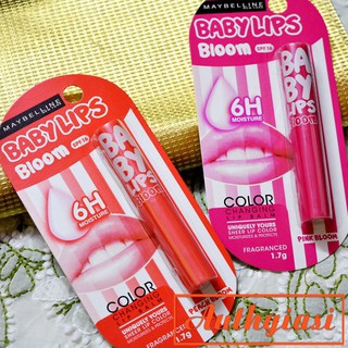 Son dưỡng môi Maybelline Baby Lips Bloom Peach Bloom \ Pink Bloom Spf16 1.7g