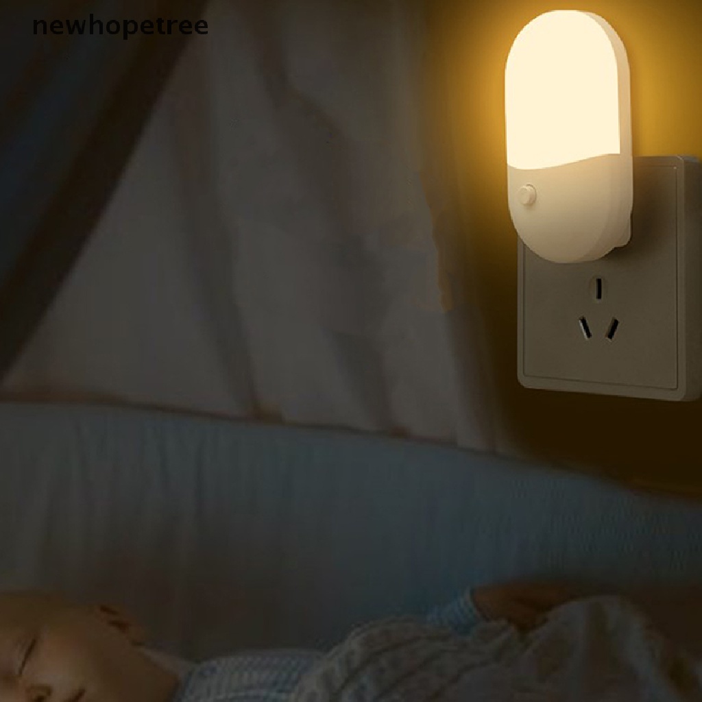 Đèn Ngủ LED Cảm Biến Ánh Sáng Trắng Ấm Áp Dành Cho Trẻ Em