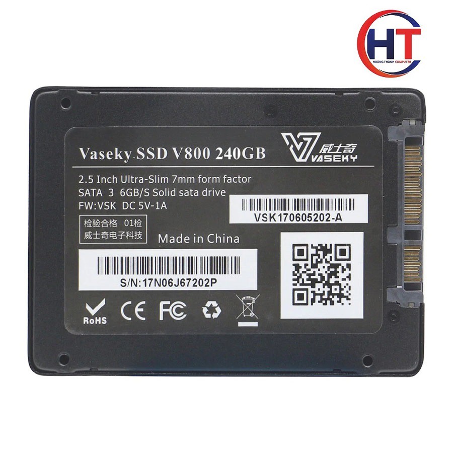 Ổ cứng SSD Vaseky 240G SATA3 - hàng chính hãng BH 36 tháng, lỗi 1 đổi 1