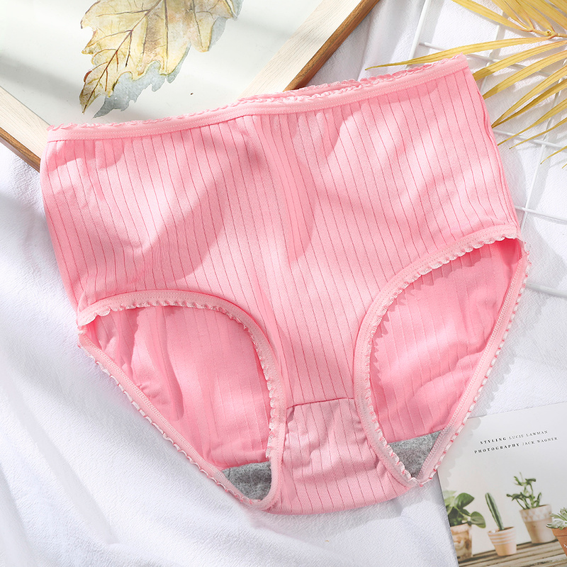Quần lót Levao phối ren lưng cao thoáng khí cho nữ