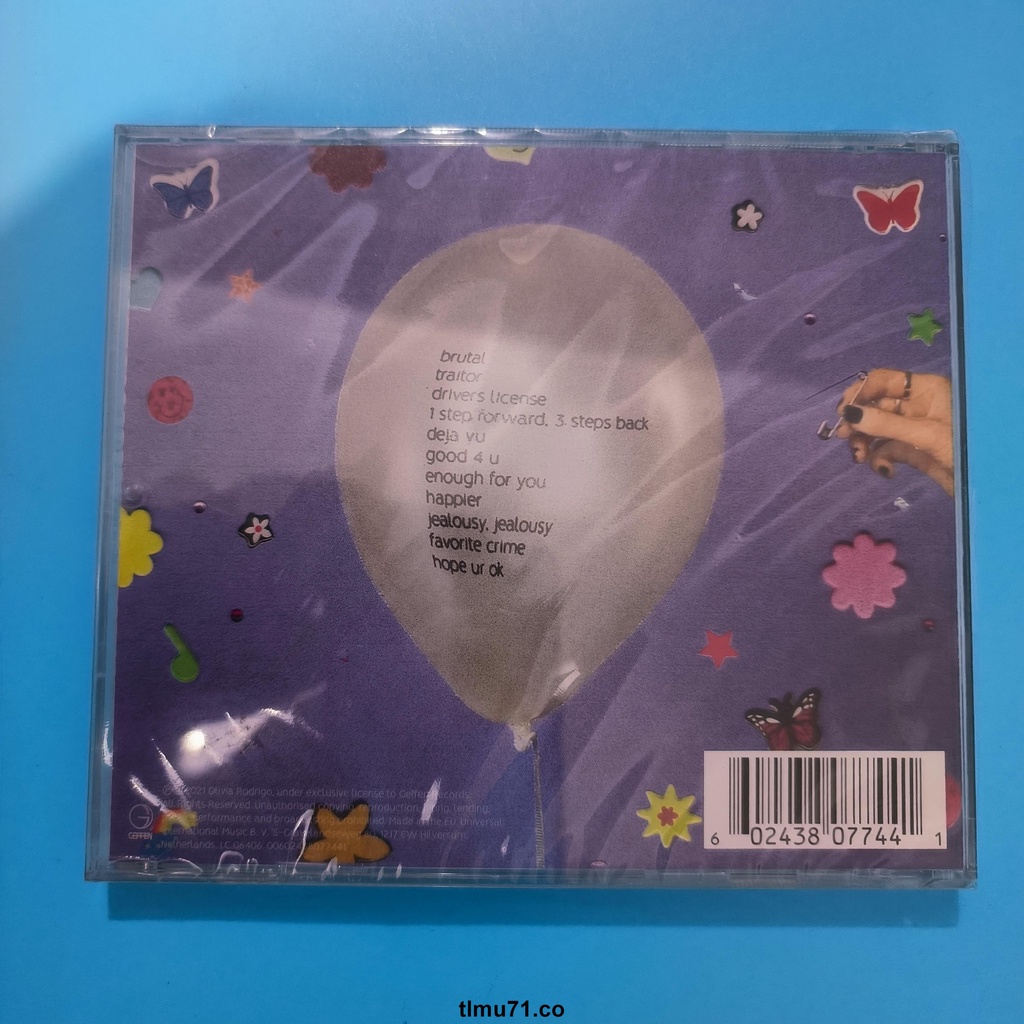 Album Đĩa cd album premium tl61 olivia rodrigo sour 2021