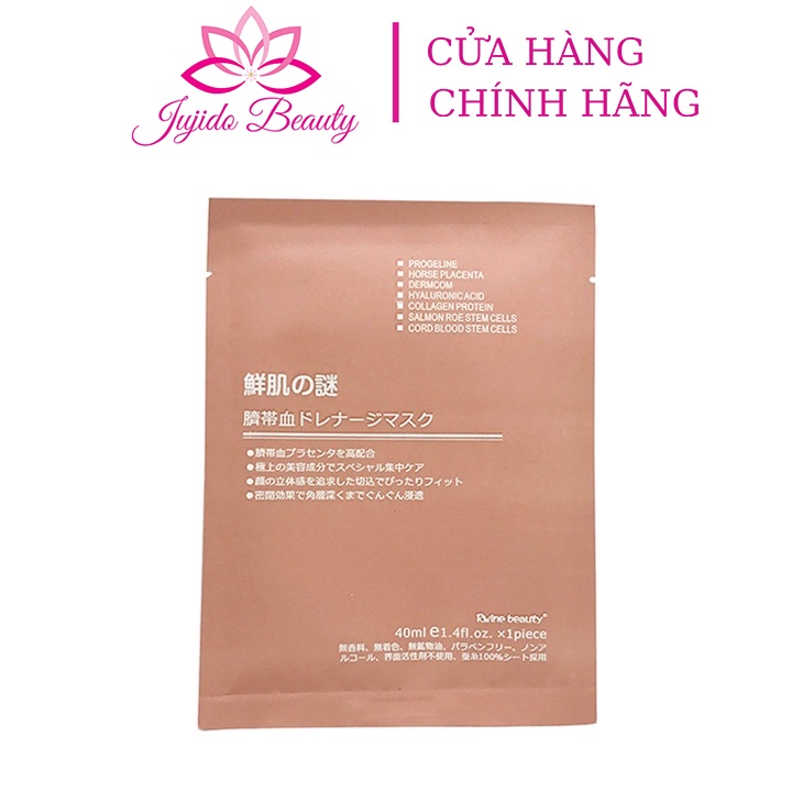 Mặt Nạ Nhau Thai Tế Bào Gốc Cuống Rốn Rwine Beauty Nhật Bản Giúp Bổ Sung Vi Khoáng Cho Da Luôn Khỏe Mạnh, Trắng Sáng