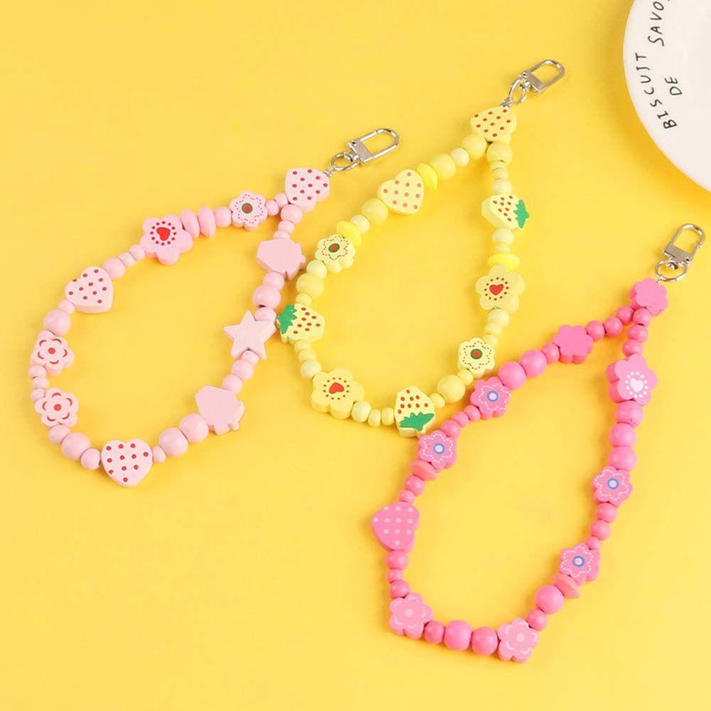 Móc Khóa Hình Hoa VANES1 Bằng Nhựa Resin Màu Kẹo Ngọt Thời Trang