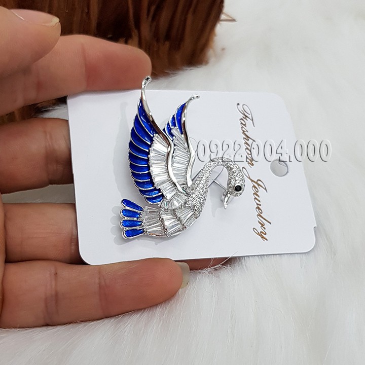 Cài áo con vịt trời CZ1143.